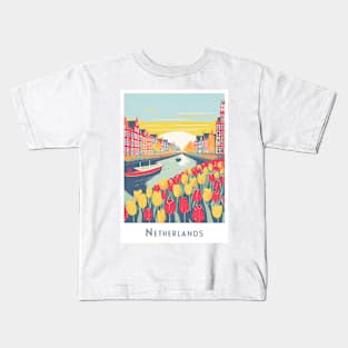 Netherlands Tulip Charm Kids T-Shirt